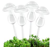 AnBoxiaodian 4 unidades de riego para plantas de interior, hongos, bolas de riego para dispensador de agua, plantas de balcón, sistema de autoriego para jardín y vacaciones, transparente