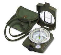 Anbte Brújula Militar Brújula Profesional Impermeable en Metal Resistente a Caídas y Duradera con Bolsa Brújula Portátil Camping Senderismo Brújula de Trekking