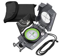 Anbte Brújula Profesional Impermeable IP65 con Clinómetro y Nivel de Brújula Militar de Alta Precisión con Bolsa para Acampar, Caminar, Explorar, Navegación Militar y Actividades Al Aire Libre