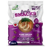 ANC FRESH Snacks Huesitos de Carne para Perros Adultos, Cachorros y Senior - Pack 5 x 100 gr (Cerdo)