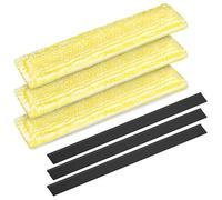 Ancable 3 piezas de borde de goma y 3 piezas de microfibra para aspiradora de ventana Kärcher accesorios compatibles con WV2 WV5 WV6 Plus Premium WV Set de botellas de spray