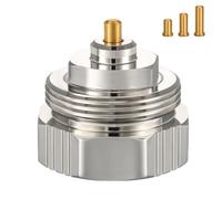 Ancable Adaptador de radiador M30 x 1,0 a M30 x 1,5 para válvulas Oventrop 1011445 - Adaptador de válvula termostática de rosca fina para termostato/válvula de calefacción (1 unidad)