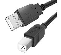 Ancable Cable USB B MIDI para Instrumentos 7.5M, Cable USB A a USB B Compatible Con Piano, Controlador Midi,Teclado Midi, Grabación Interfaz de Audio, Micrófono USB
