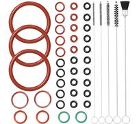 Ancable Juego de juntas tóricas de 40 piezas con cepillos de limpieza, kit de mantenimiento, anillo de sellado compatible con cafeteras automáticas DeLonghi ESAM/ECAM/ETAM, para unidad de preparación