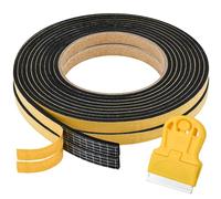 Ancable - Tira de sellado para fregaderos y fregaderos empotrados, 2 piezas, 9 mm x 3 mm x 3,3 m, cinta de montaje impermeable con pequeño raspador, cinta adhesiva para fregaderos