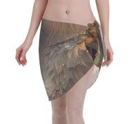 Anceky Adorable par de nutrias abrazándose para un Secado rápido. Cubrebaños de Bikini Transpirables para Mujer, Vestido de Playa para Vacaciones en Color Negro.