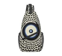 Anceky Bolso cruzado en diagonal con retrato de ojo gigante misterioso para hombre y mujer, bolso de hombro tipo bandolera, bolso de viaje informal de moda, mochila tipo bandolera