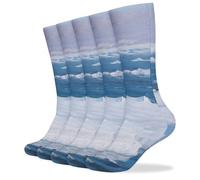 Anceky Calcetines Arctic Polar Bear Crew para mujer, paquete de 5. Calcetines deportivos transpirables para hombre, ideales para correr y trabajar (5 pares).