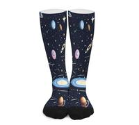 Anceky Calcetines deportivos para hombre y mujer, The Solar Family Crew Sports Socks, Sports