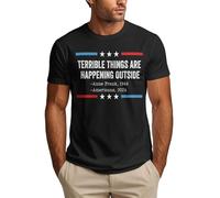 Anceky Camiseta Están sucediendo Cosas terribles afuera de Estados Unidos 2026, Camiseta antihielo para Hombre