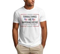 Anceky Camiseta Están sucediendo Cosas terribles afuera de Estados Unidos 2026, Camiseta antihielo para Hombre