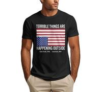Anceky Camiseta Están sucediendo Cosas terribles afuera de Estados Unidos 2026, Camiseta antihielo para Hombre