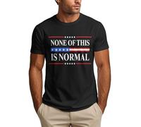 Anceky Camiseta Nada de Esto es Normal con declaración de protesta contra el Hielo para Hombre