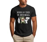 Anceky Camiseta Nada de Esto es Normal con declaración de protesta contra el Hielo para Hombre