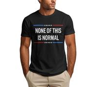 Anceky Camiseta Nada de Esto es Normal con declaración de protesta contra el Hielo para Hombre