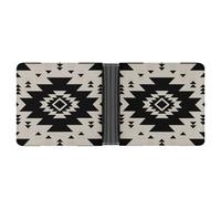 Anceky Cartera de Cuero compacta y Exquisita con diseño del suroeste, Monedero portátil para Exteriores.