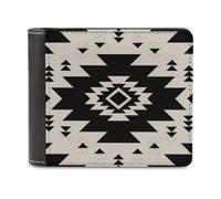 Anceky Cartera de Cuero de Moda de una Sola Cara con diseño del suroeste