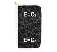 Anceky Cartera de Cuero de Moda para artículos Esenciales al Aire Libre, fórmulas de matemáticas, Tarjetero y Ranuras para Tarjetas, Bolso Ligero y portátil para Hombres y Mujeres.