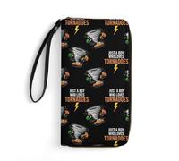 Anceky Cartera de Cuero para Mujer Just A Boy Who Loves Tornado de Travel Just A Boy Who Loves, Segura, Duradera, de Gran Capacidad, Esencial para el día a día.