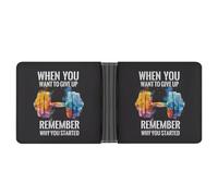 Anceky Cartera de Fitness con inspiración de Acuarela, Cartera pequeña Delgada, Monedero portátil.