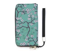 Anceky Cartera de Mujer con Estampado de Rayo Brillante, Tarjetero, Elegante Cartera de Cuero con Correa para la muñeca.
