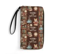 Anceky Cartera de Viaje de Alta Capacidad para Mujer, Resistente al Agua, Ideal para Llevar a Diario. La Lectura es mi Lugar Feliz para los Amantes de los Libros.