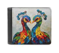 Anceky Cartera Plegable de Piel sintética Suave con diseño de Hada sentada sobre Fresa, Monedero, Tarjetero, Billetera Delgada y Duradera para Hombres y Mujeres.