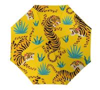 Anceky cute tigers Small Strong But Light Portable And Folding Rain Umbrella for Rain Windproof, Durable Premium Grip