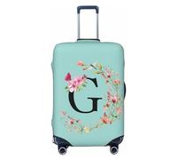 Anceky Funda Protectora de Licra para Equipaje de Viaje con la Letra G de Wild Flowers, Funda antiarañazos para Maletas de 18 a 32 Pulgadas, Fundas para Equipaje para niños y Adultos, tamaño Mediano