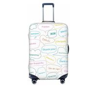 Anceky Funda Protectora de Licra para Equipaje de Viaje Thank You Day Concept, Funda antiarañazos para Maletas de 18 a 32 Pulgadas, Funda para Maletas para niños y Adultos, Grande