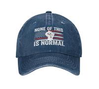 Anceky Gorra de algodón con la declaración de protesta contra el Hielo Nada de Esto es Normal