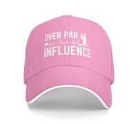 Anceky Gorra de béisbol Ajustable con el Logo Over Par and Under Influence