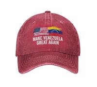Anceky Gorra de béisbol de algodón Lavado Make Venezuela Great Again