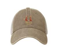 Anceky Gorra de béisbol de Malla Estilo Camionero para Adultos, Color Negro, con diseño de monjes de Walk for Peace y Perro Aloka