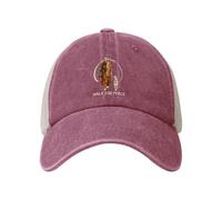 Anceky Gorra de béisbol de Malla Estilo Camionero para Adultos, Color Negro, con diseño de monjes de Walk for Peace y Perro Aloka