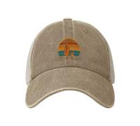 Anceky Gorra de béisbol de Malla Estilo Camionero para Adultos, Color Negro, con diseño de monjes de Walk for Peace y Perro Aloka