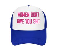 Anceky Gorra de béisbol Estilo Camionero de Malla con la Frase Women Don't Owe You Shit Hats