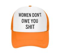 Anceky Gorra de béisbol Estilo Camionero de Malla con la Frase Women Don't Owe You Shit Hats
