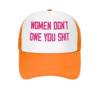 Anceky Gorra de béisbol Estilo Camionero de Malla con la Frase Women Don't Owe You Shit Hats