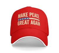 Anceky Gorra de béisbol Make Peace Great Again de 20 Puntos, Armonía y Progreso