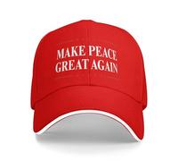 Anceky Gorra de béisbol Make Peace Great Again de 20 Puntos, Armonía y Progreso