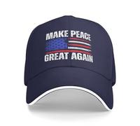 Anceky Gorra de béisbol Make Peace Great Again de 20 Puntos, Armonía y Progreso