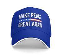 Anceky Gorra de béisbol Make Peace Great Again de 20 Puntos, Armonía y Progreso