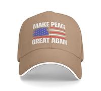 Anceky Gorra de béisbol Make Peace Great Again de 20 Puntos, Armonía y Progreso