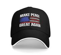 Anceky Gorra de béisbol Make Peace Great Again de 20 Puntos, Armonía y Progreso