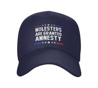 Anceky Gorra de béisbol Negra Estilo papá para Hombres y Mujeres: ¡A los abusadores se Les Concede amnistía!