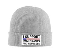 Anceky Gorros de Punto de Invierno para Hombres y Mujeres con Apoyo a inmigrantes y Refugiados