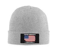 Anceky Gorros de Punto de Invierno para Hombres y Mujeres con Apoyo a inmigrantes y Refugiados