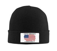 Anceky Gorros de Punto de Invierno para Hombres y Mujeres con Apoyo a inmigrantes y Refugiados