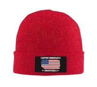Anceky Gorros de Punto de Invierno para Hombres y Mujeres con Apoyo a inmigrantes y Refugiados